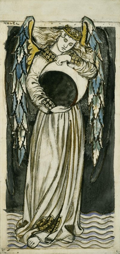 Night Angel Holding a Waning Moon by William Morris